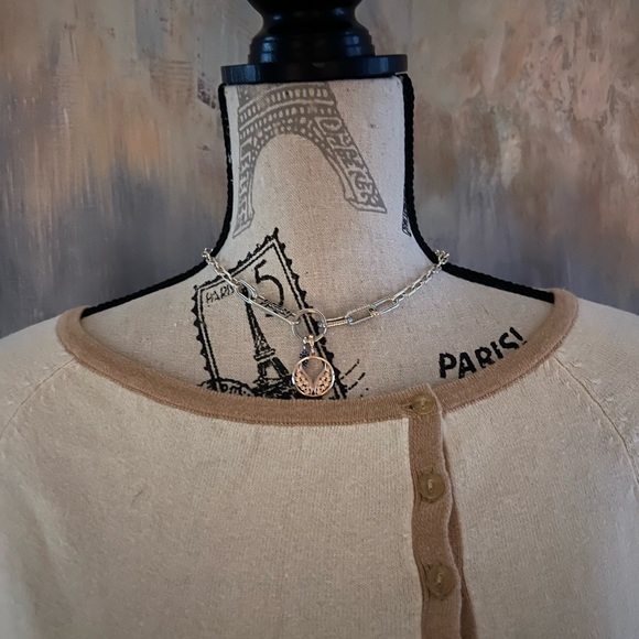 Gap woman’s scoop neck sweater, cream - Picture 3 of 9